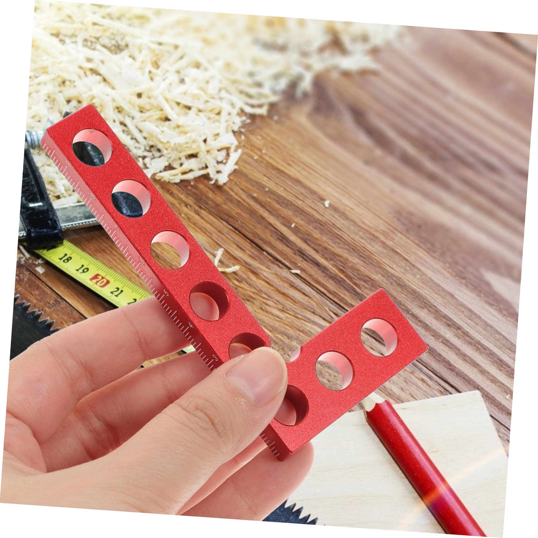 Hemobllo 2pièces Équerre De Menuiserie Aluminium Outil De Mesure Pour Marquage Précis Pour Bricolage Conception De Projets