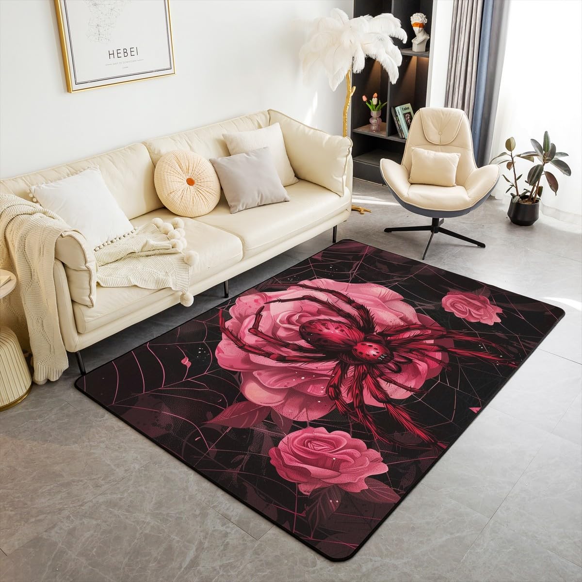 Tapis de chambre arachnide pour créer un espace de jeu captivant