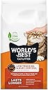 WORLD'S BEST CAT LITTER Low Tracking & Dust Control Multiple Cat Unscented 15-Pounds - Natural Ingredients, Quick Clumping, Flushable & Made in USA - Long-Lasting Odor Control & Easy Scooping
