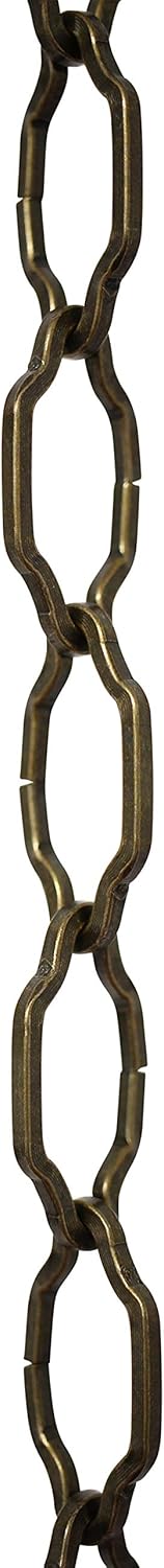 RCH Hardware CH-S57-33-AB-65 Steel Chandelier Chain, Antique Brass (65 Foot Reel)