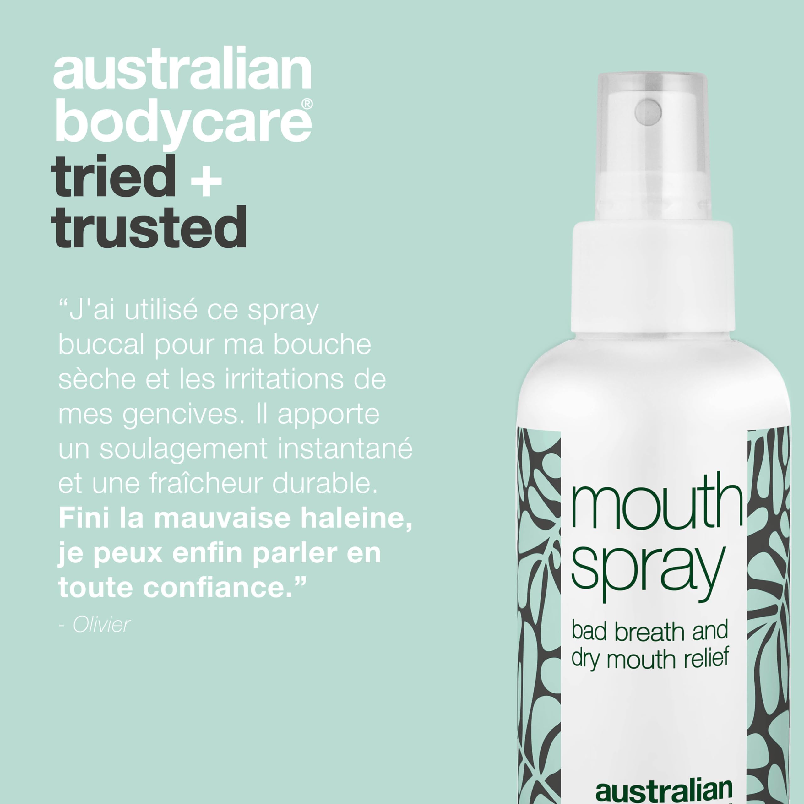 Spray buccal pour bouche sèche & mauvaise haleine – Hydrate et rafraîchit instantanément. Idéal pour une haleine fraîche toute la journée !