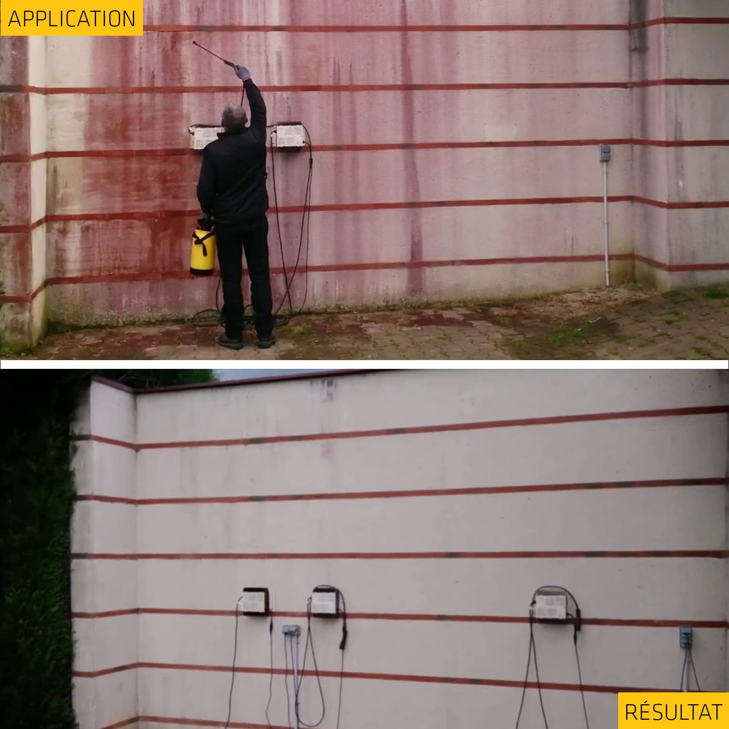 SIKA - Traitement algicide et fongicide renforcé anti-traces rouges - Sikagard 126 Stop Rouge - Nettoyant désincrustant - Elimine algues rouges - Mur - Toiture - Terrasse - Façade - Dallage - 20L