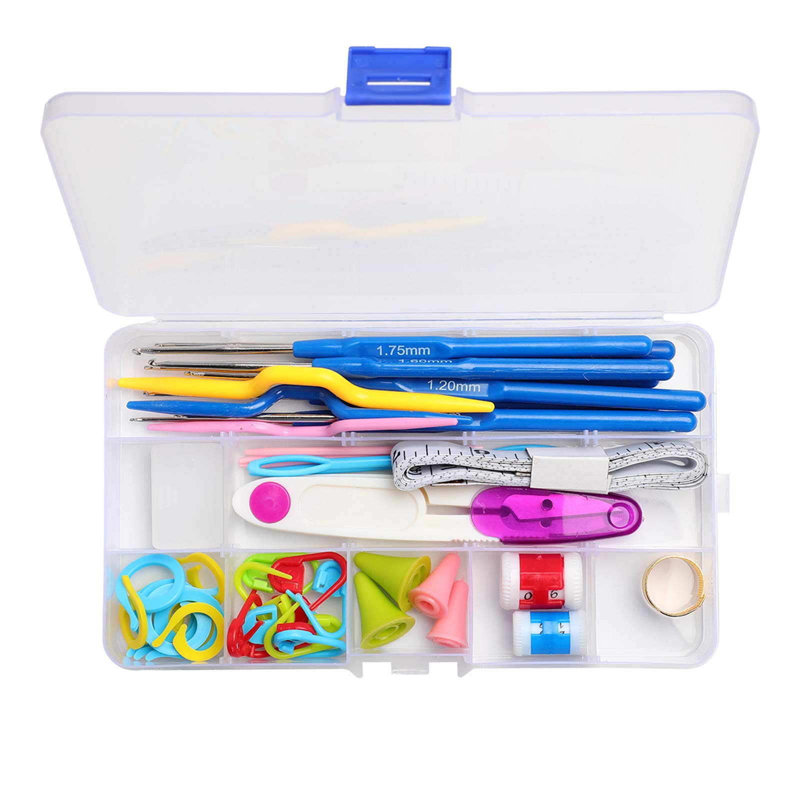 Kit Uncinetto Per Principianti - Con Ganci Ergonomici, Lana E Accessori - Custodia Cactus - Arancione - Foto 2