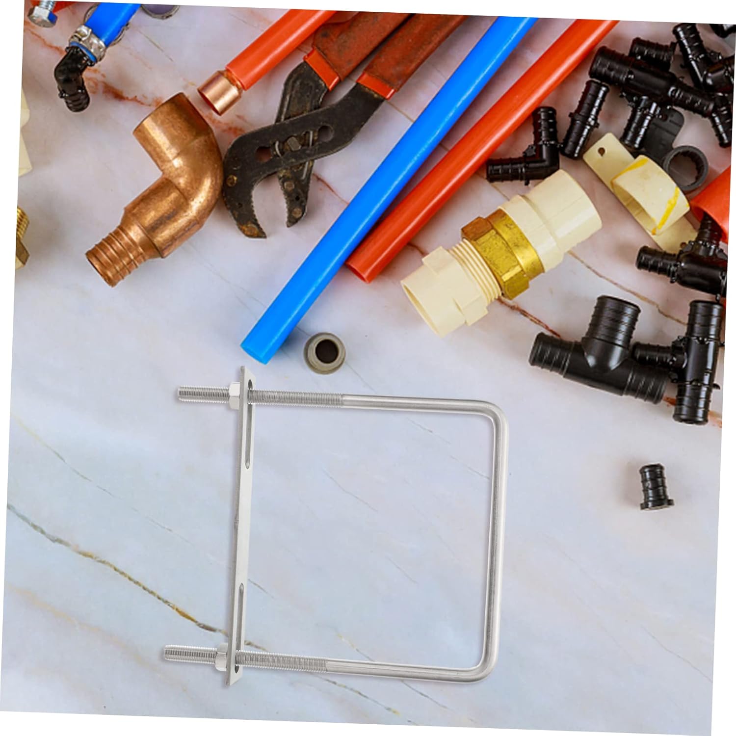 4pcs Boat Trailer u Bolt Square u Bolt Kit Stainless Steel Right Angle High Hardness Random Style