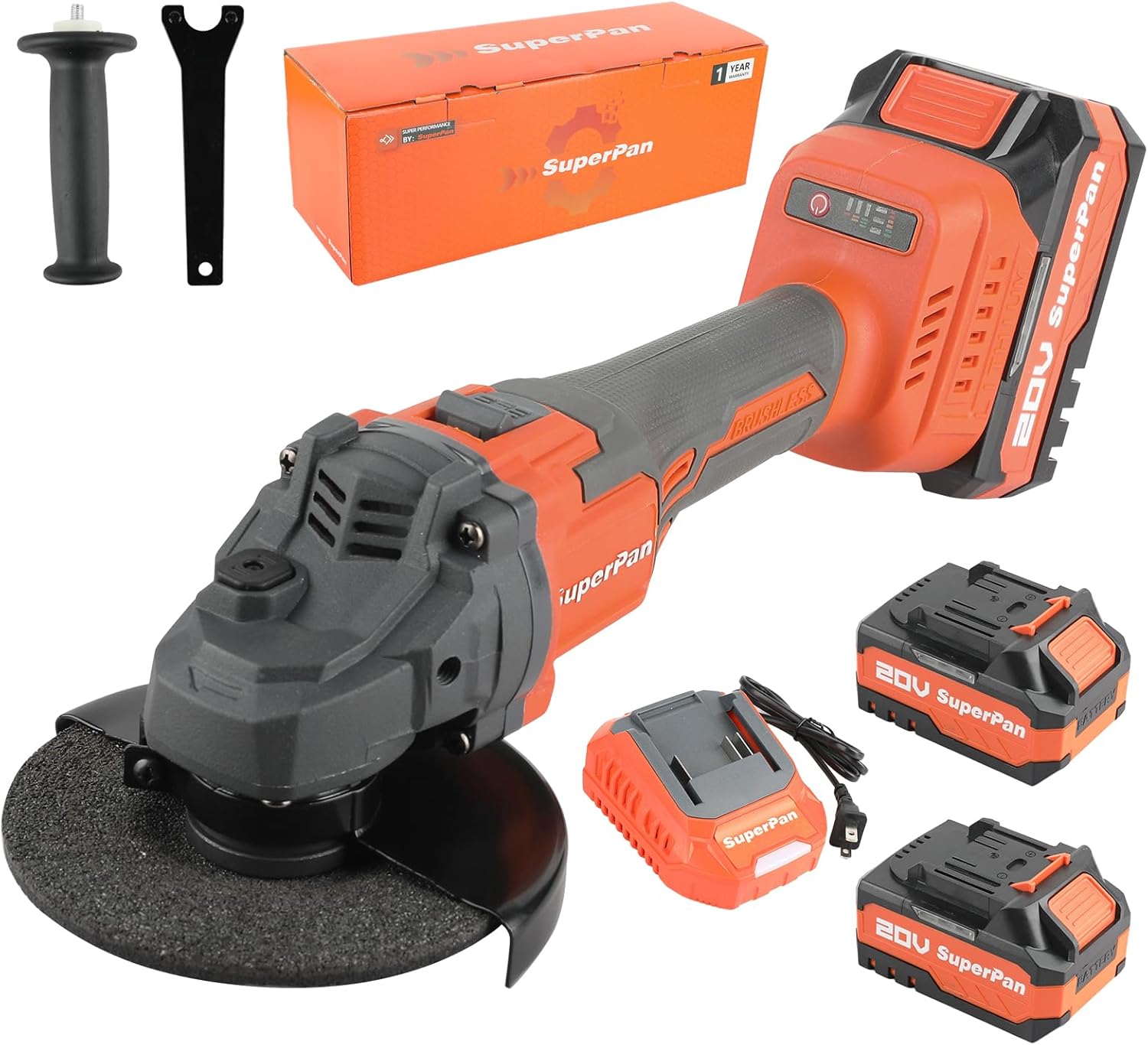 京セラKyocera 旧リョービ ディスクグラインダG-1261 補助ハンドル付 kikaiyasan_6833007