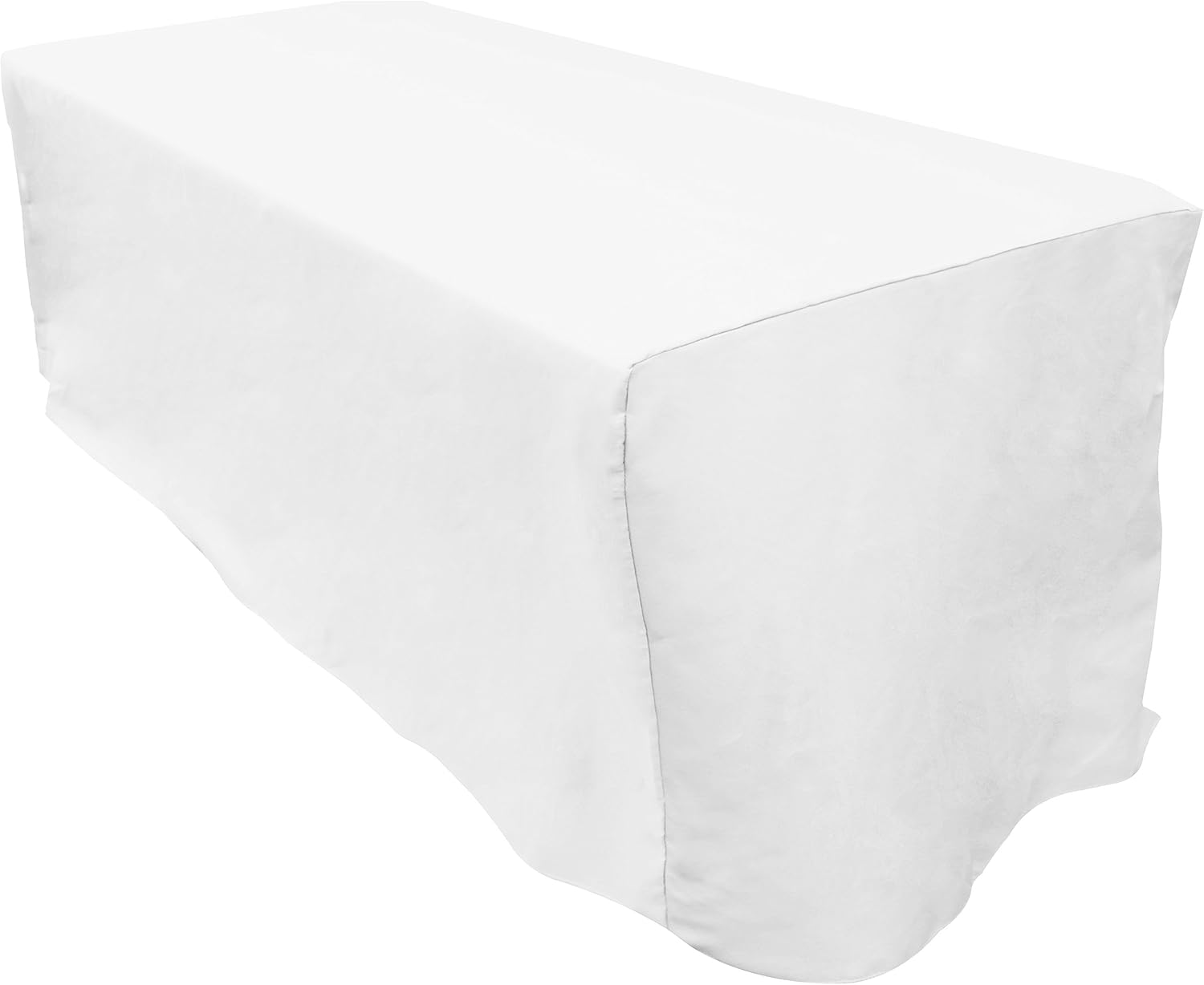 Blасk Frіdау - 60% оƒƒ Zoyer 6 ft. Fitted Tablecloth - 6 Feet Rectangular Polyester Tablecloth 30 x 72 Inch Table Cover - White