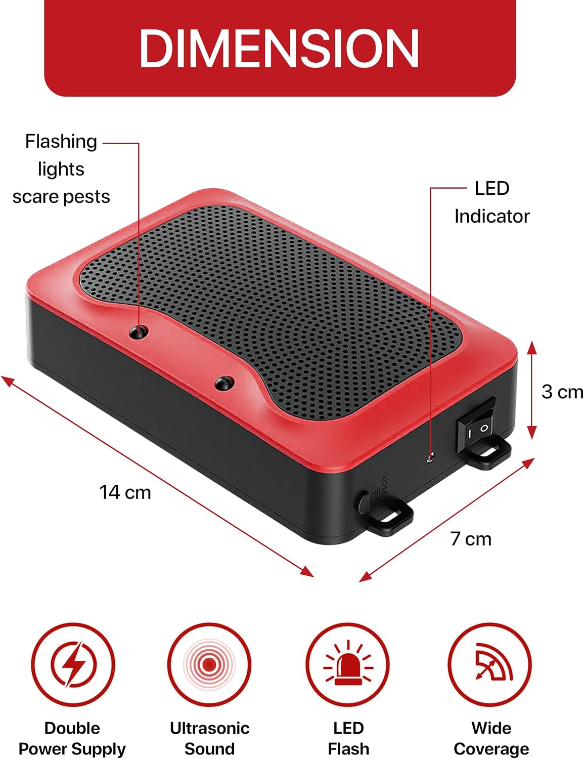 Parquet Rodent Repellent for Car Engines – High-Frequency Electronic Device for Rodent & Insect Control – Ultrasonic Repellent for Mice, Rats, Roaches, Spiders & Ants
