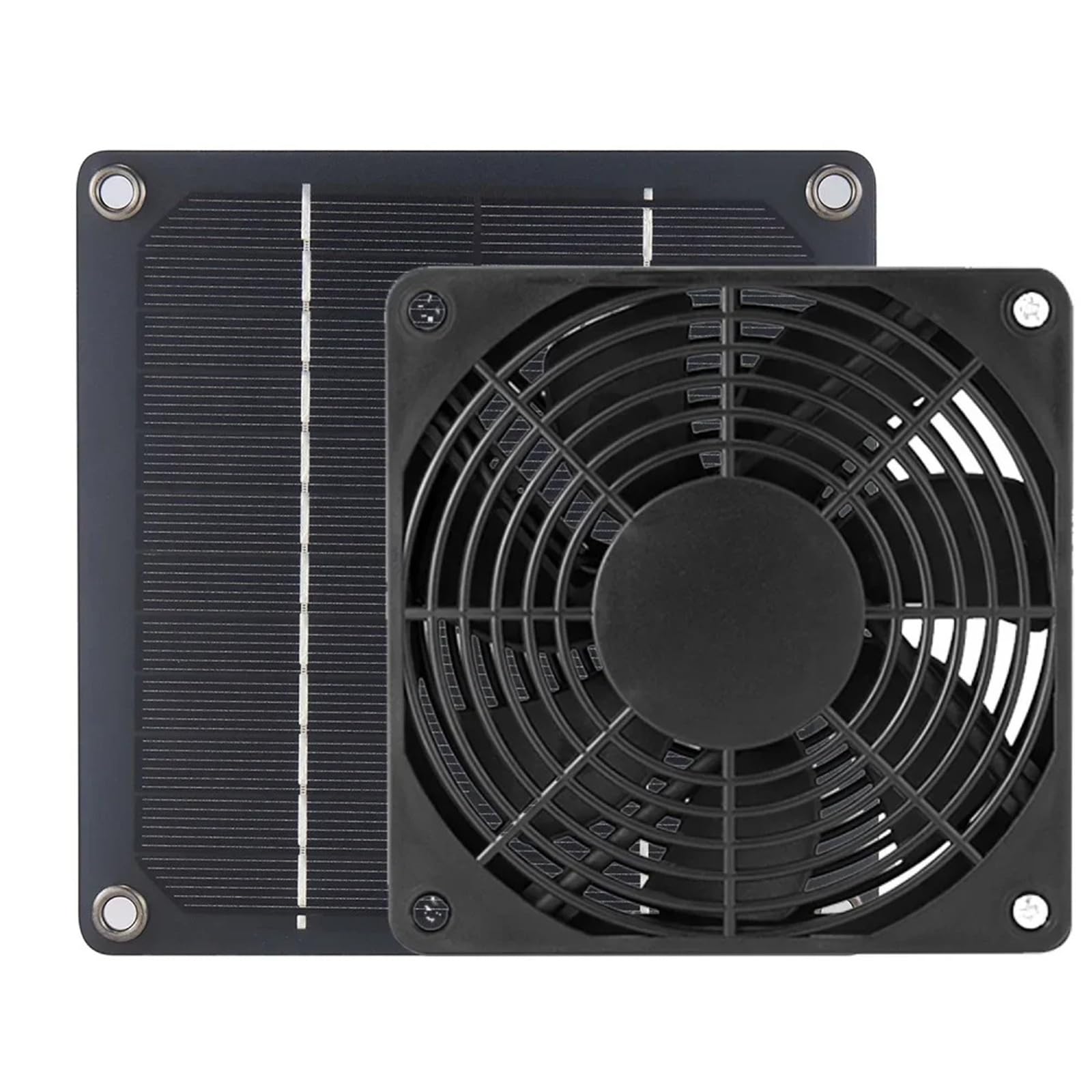 Estrattore Aria, Ventilatore di Scarico Solare da 10 W e 12 V, Mini Ventilatore da 6 Pollici, Ventilatore Alimentato a Pannello Solare, estrattore d'Aria for pollaio, Serra for Camper