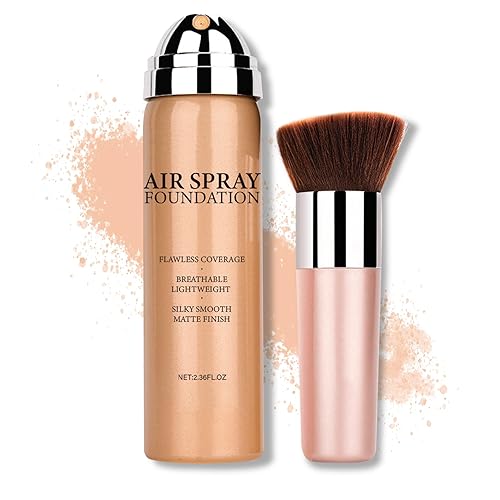 Miniatura 8 de Base de maquillaje para aerógrafo impecable de alta cobertura, base de maquillaje mate cremoso suave para piel madura con acabado natural color beige