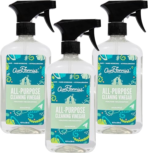 Aunt Fannies Vinagre de limpieza multiusos de 169 onzas limpiador de aerosol de superficie multiusos Echyptus paquete de 3