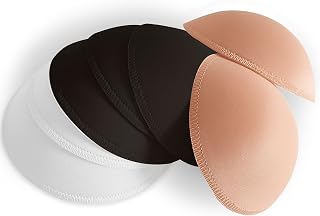 WMugthome 3 Pairs Round Seam Women's Removable Sports Yoga Bra pad, Bikini Top Bra Pads Insert