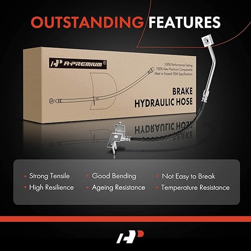 Miniatura 6 de A-Premium Manguera hidráulica de freno del acompañante compatible con modelos seleccionados Dodge y Chrysler - Neon 2003-2005, PT Cruiser 2001-2010,