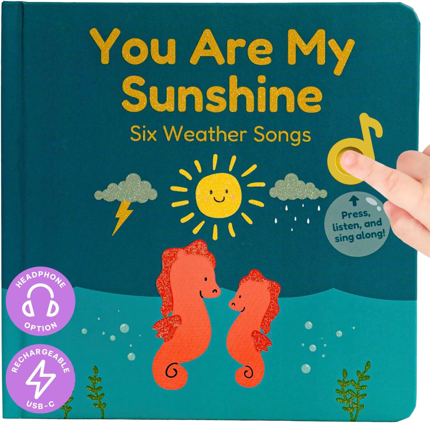 Cali's Books You are My Sunshine Music Book for Toddlers 1-3 Years Old