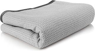 Sponsored Ad - AIDEA Professional Microfiber Waffle Drying Towel with Silk Edging, Microfiber Towel Softness and Absorbenc...