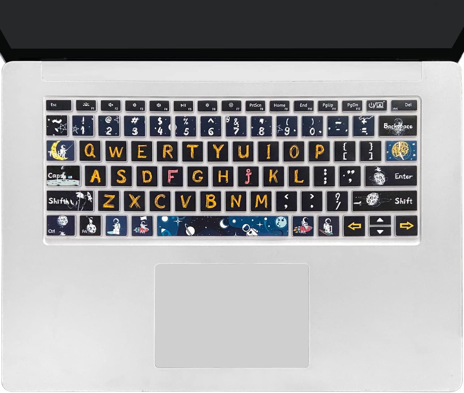 Keyboard Cover Skin for Microsoft Surface Laptop 3/4/5 13.5 & 15 Inch, Surface Laptop Studio/Studio 2 14.4",Space Man