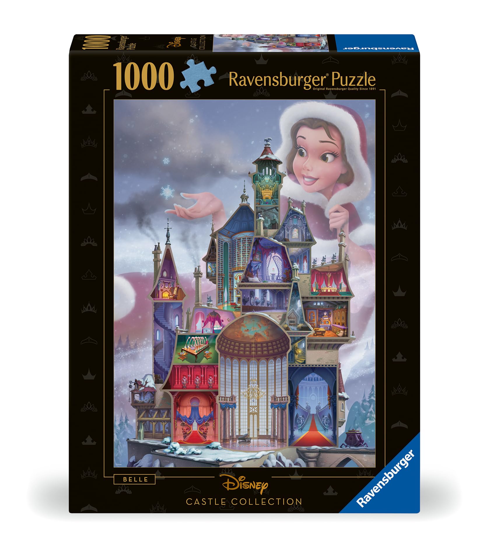 Ravensburger Disney Castles Belle Beauty & The Best 1000 Piece Jigsaw Puzzles for Adults and Kids Age 12 Years Up - Image 2
