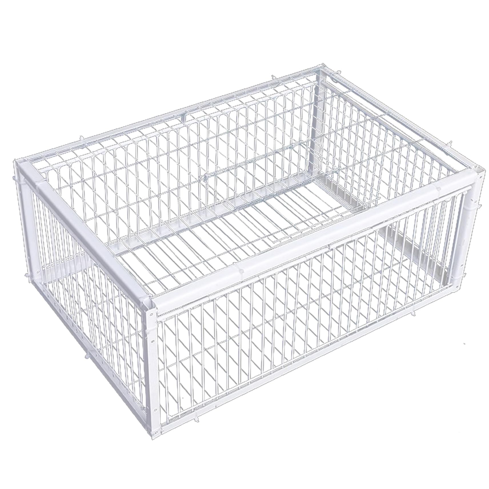 Trampa de Paloma con Cuatro Entradas de Acceso Unidireccional 16x12x10 Pulgadas, Jaula para Pájaros para Granjas y Jardines Criado
