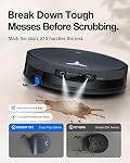 ECOVACS DEEBOT X12 PRO Omni Robot Vacuum and Mop, FocusJet Pre-Spray + OZMO Roller Self-Washing Mop, TruEdge Cleaning, ZeroTangle, AIVI 3D AI Navigation, Efficient Cleaning for Pet Hair & Carpets