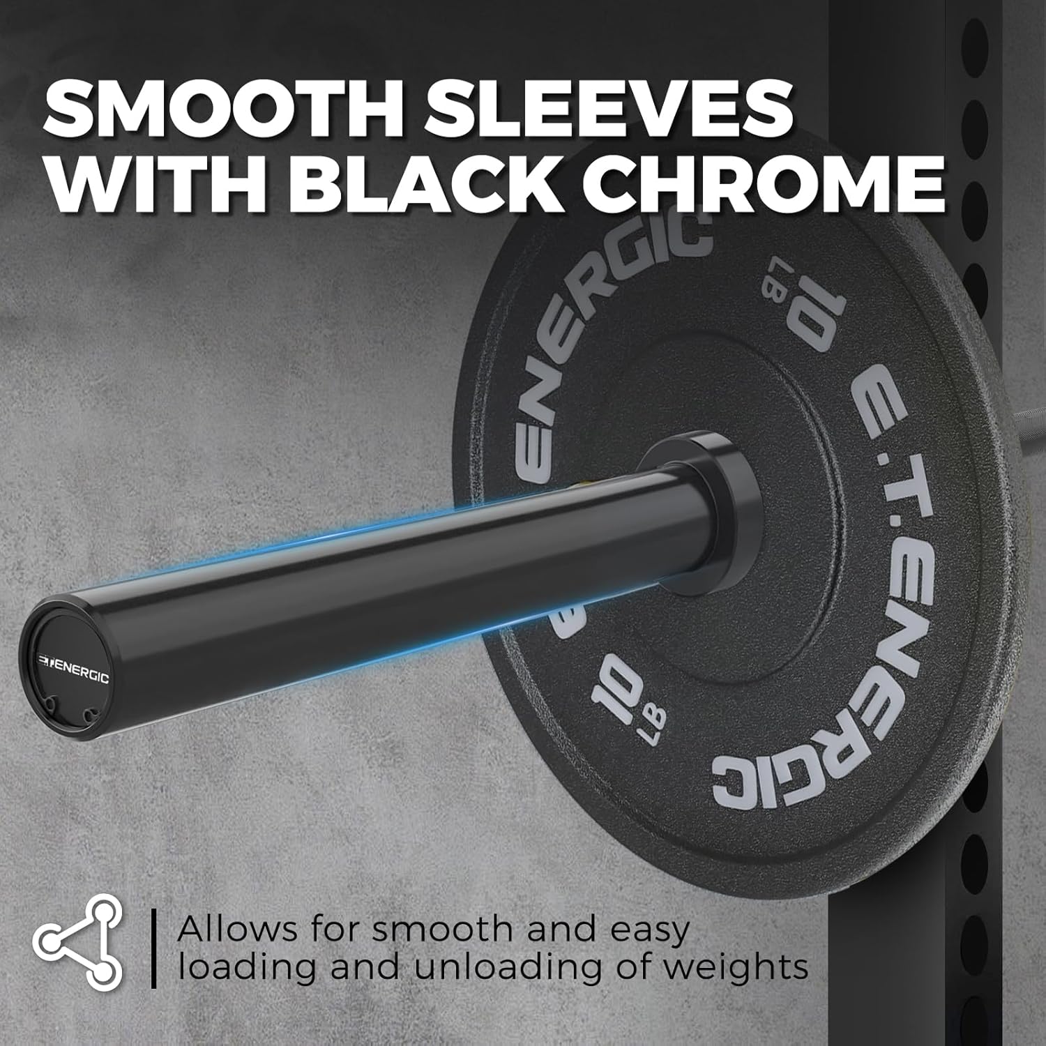 Olympic Barbell 7FT 40LB – 700LB Capacity Heavy Duty Weight Lifting Bar with 2" Olympic Sleeves, Medium Knurl Powerlifting Barbell for Squat Bench Press Deadlift Home Gym Strength Training