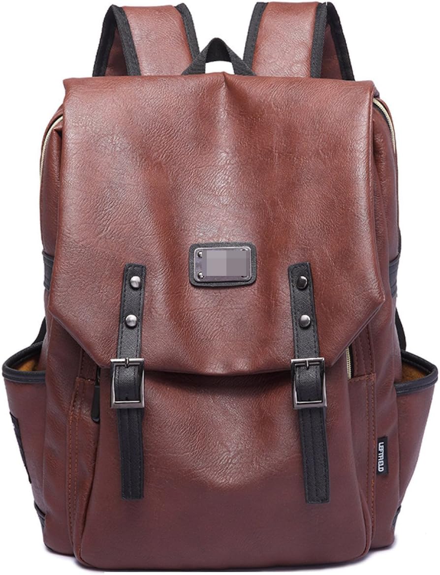 Women's Waterproof Backpack 15 Inches Large Capacity Student Laptop Bag Fashion Outdoor Travel Cycling Shoulder Backpack,Brown-OneSize
