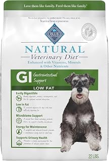 Natural Veterinary Diet GI Low Fat Gastrointestinal Support Dry Dog Food, Veterinarian's Prescription Required, Whitefish, 22 lb Bag
