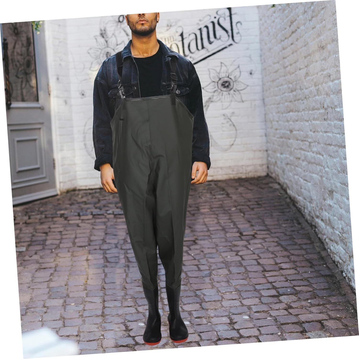 VANZACK Waterproof Fishing Trousers for Men Breathable Waist Trousers Boots for Outdoor Fishing Sturdy Waterproof Material and Hiking