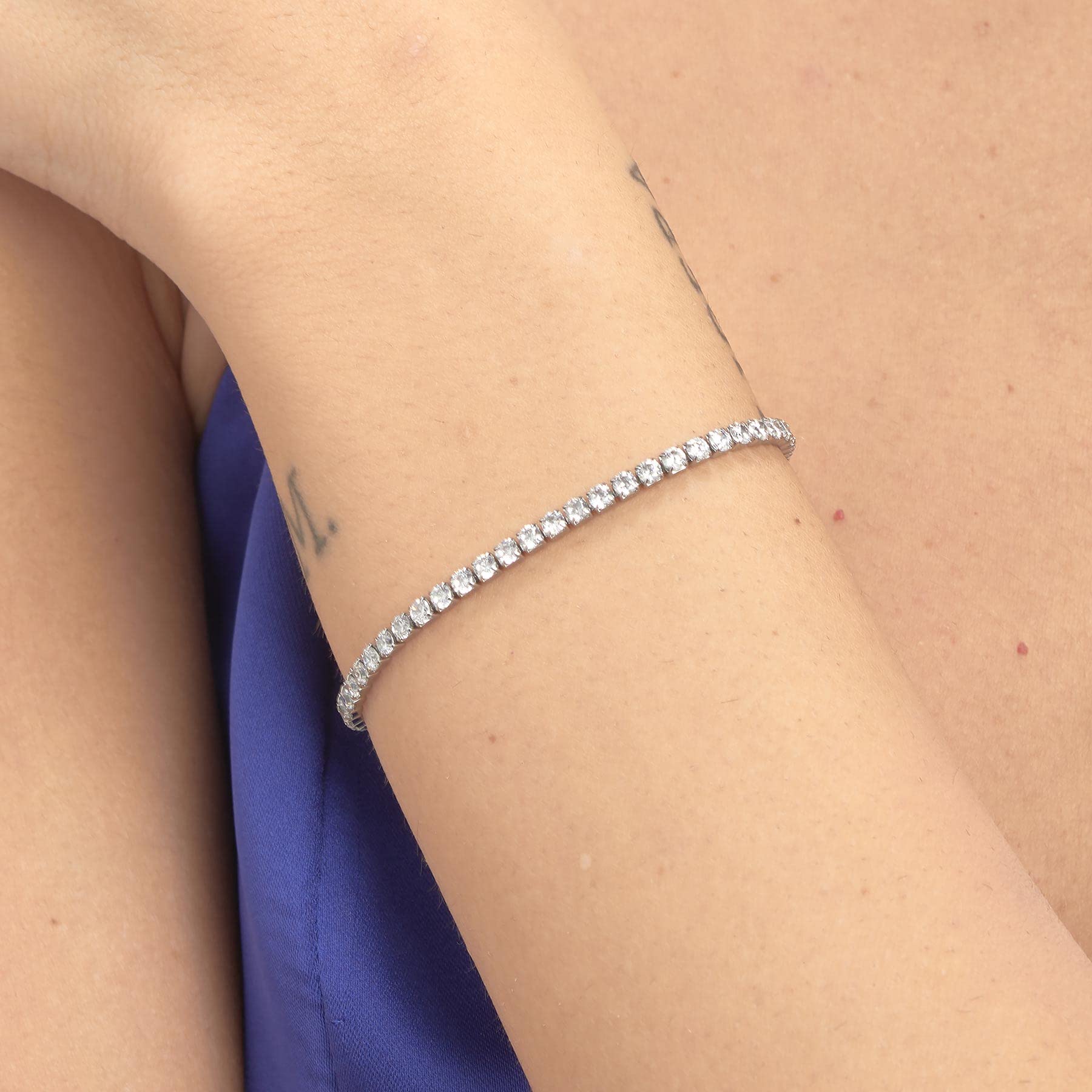 Brosway Bracciale Donna, Bracciale Tennis in Acciaio | Collezione Desideri - BEI080
