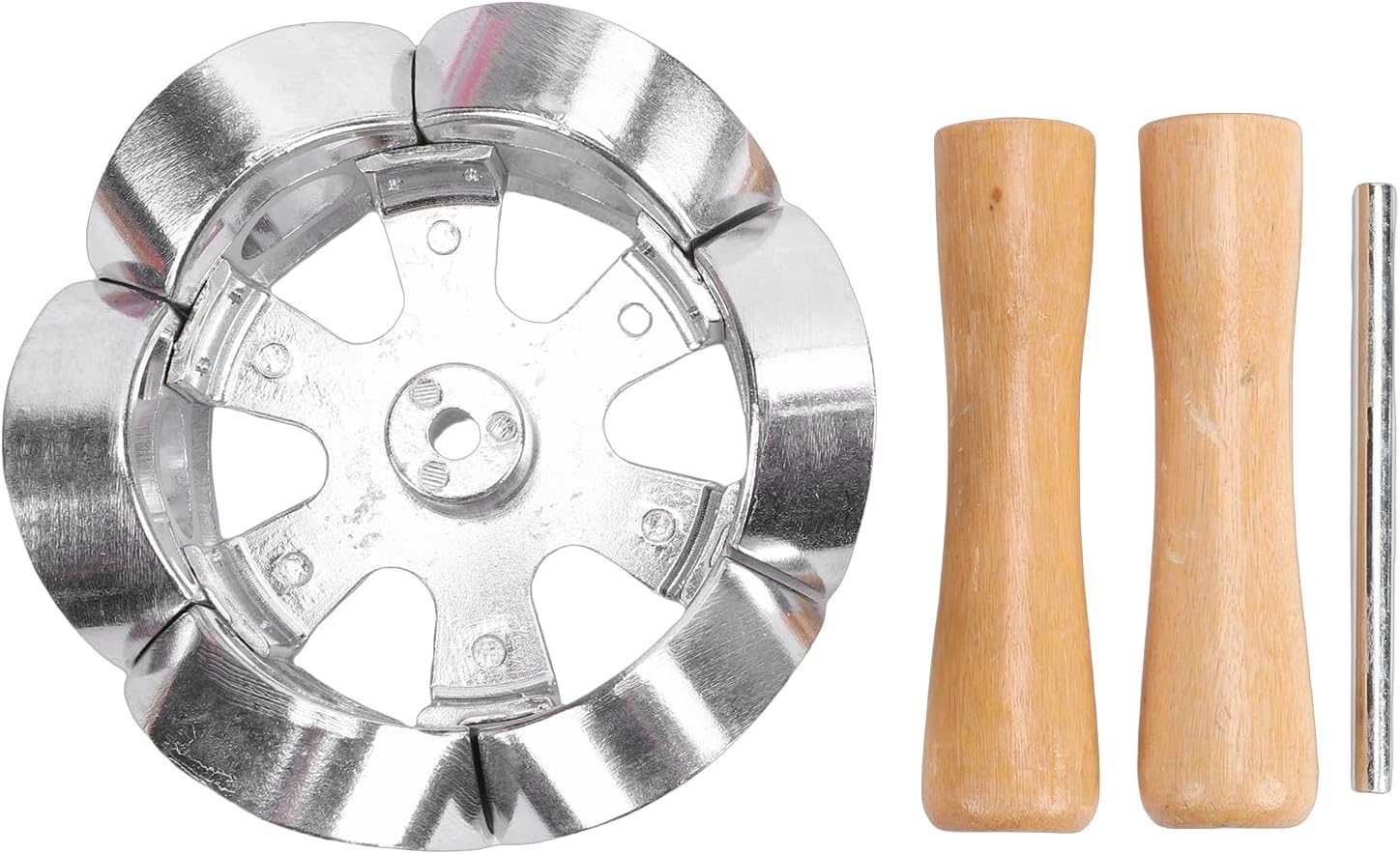 Donut Cutter Roller Aluminum Alloy Baking Mold with Rolling Pin 21-24oz - Durable Non-Deformable Design, Easy Demolding for Home and Professional Bakers