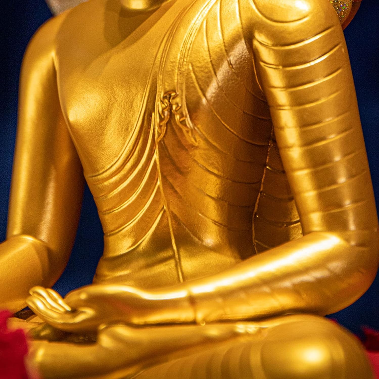 Statua del Buddha Seduto Shakyani per la Decorazione della casa, Statuetta da Collezione del Buddha della Meditazione Zen per la Decorazione della Stanza Spirituale, Decorazione dell'altare,