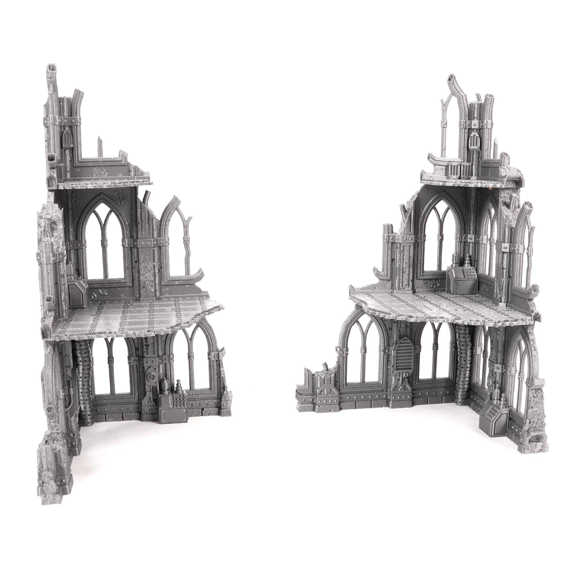 Tabletop Terrain Sci-Fi Ruin Set 3 Bundle (2 Sets) Modular Sci-Fi Terrain for Tabletop Wargaming Competitive Ruins 28mm 32mm