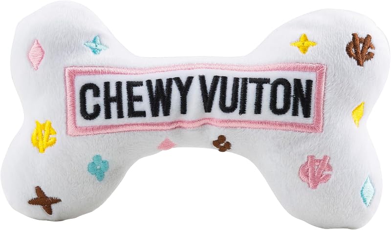 Brinquedo de Pelúcia para Cães em Formato de Osso Chewy Vuiton Haute Diggity Dog HDD-041-LG