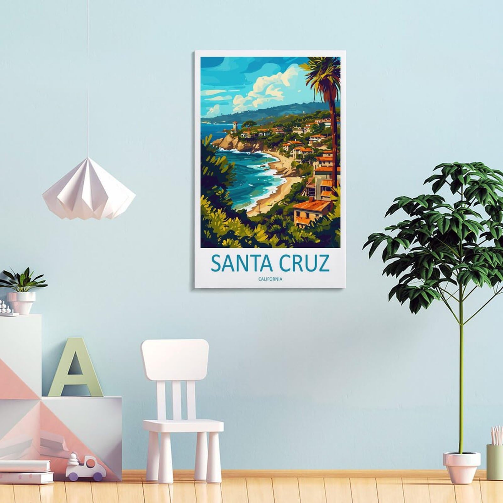 Amazon.com: Santa Cruz Travel Print Santa Cruz Décor Santa Cruz