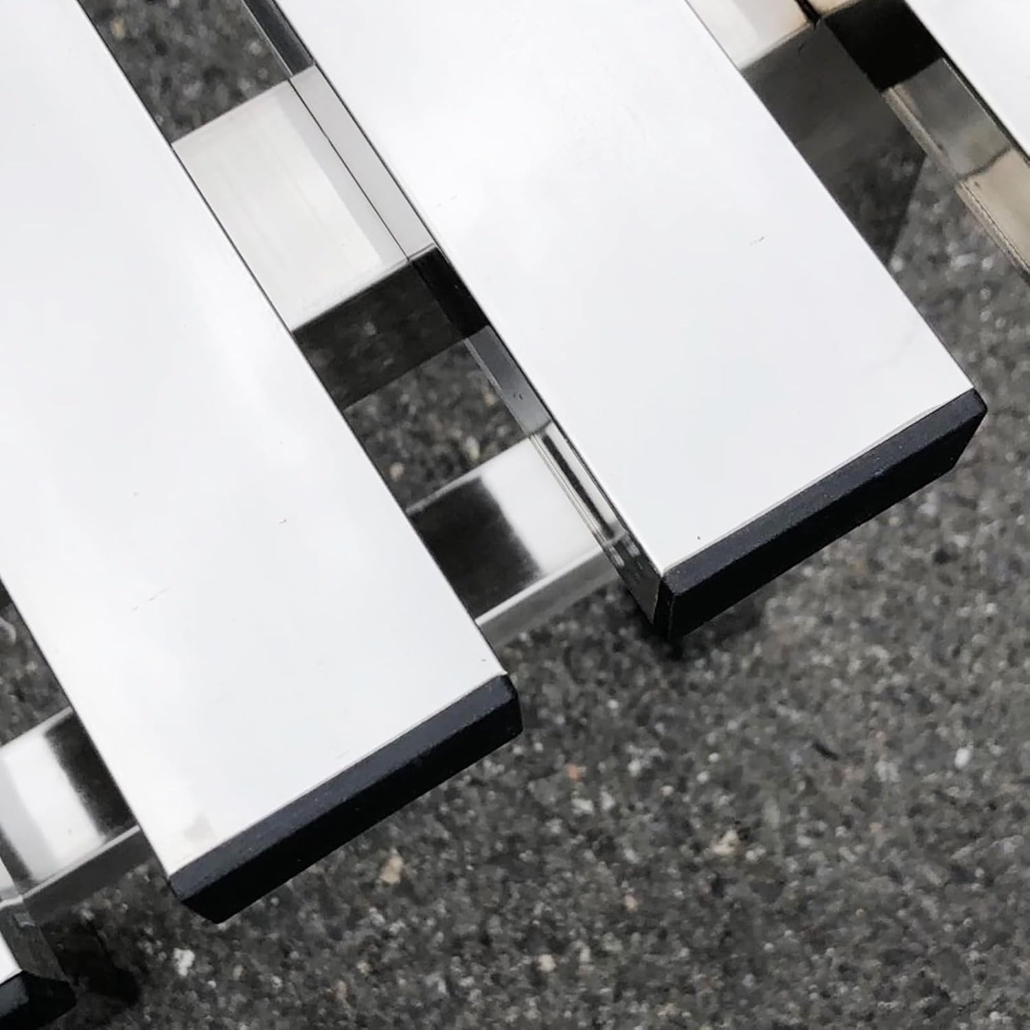 304 Stainless Steel Backless Outdoor Bench - Weatherproof Patio Seating for Garden, Yard, School - Heavy-Duty 660 lbs Capacity, 59.05" Length