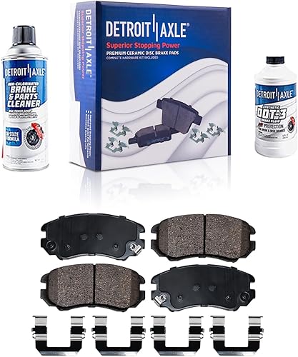 Miniatura 77 de Detroit Axle - Pastillas de Freno Delantero para Chevrolet Captiva Sport Equinox Pontiac Torrent Saturn Vue Suzuki XL-7, Pastillas de Freno Cerámica