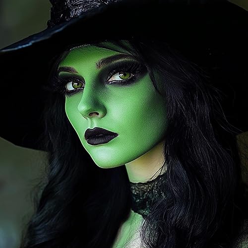 Miniatura 2 de Mysense Pintura en barra verde Yaxa para el cabello de cara y cuerpo, maquillaje de Halloween, Elphaba Witch Gamora, color de cabello temporal