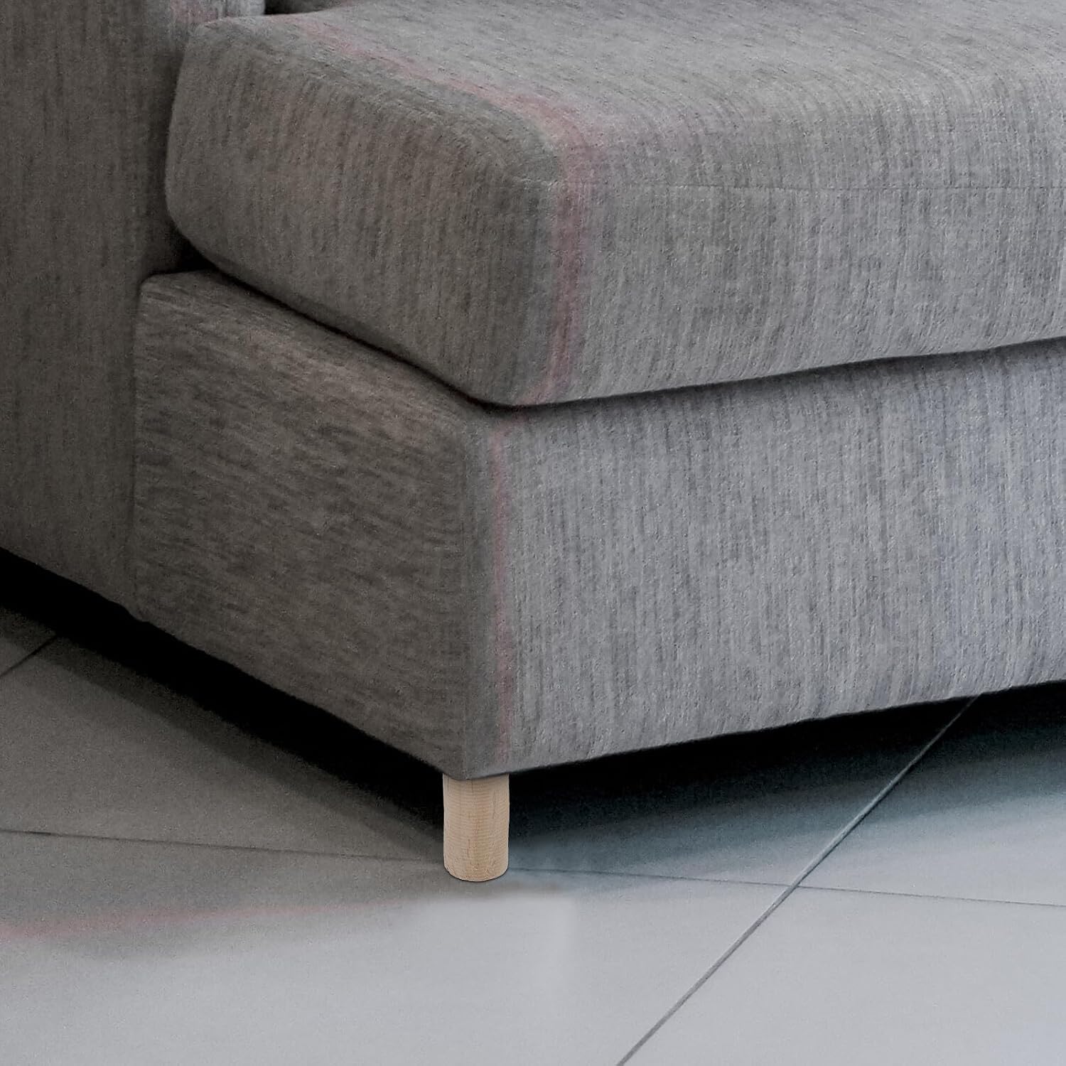 Housoutil 4pcs Furniture Leg Risers Sofa Lift Blocks Desk Leg Riser 3.5cm Diameter X 5cm Height Heavy-Duty Furniture Extenders for Bed Frame Support