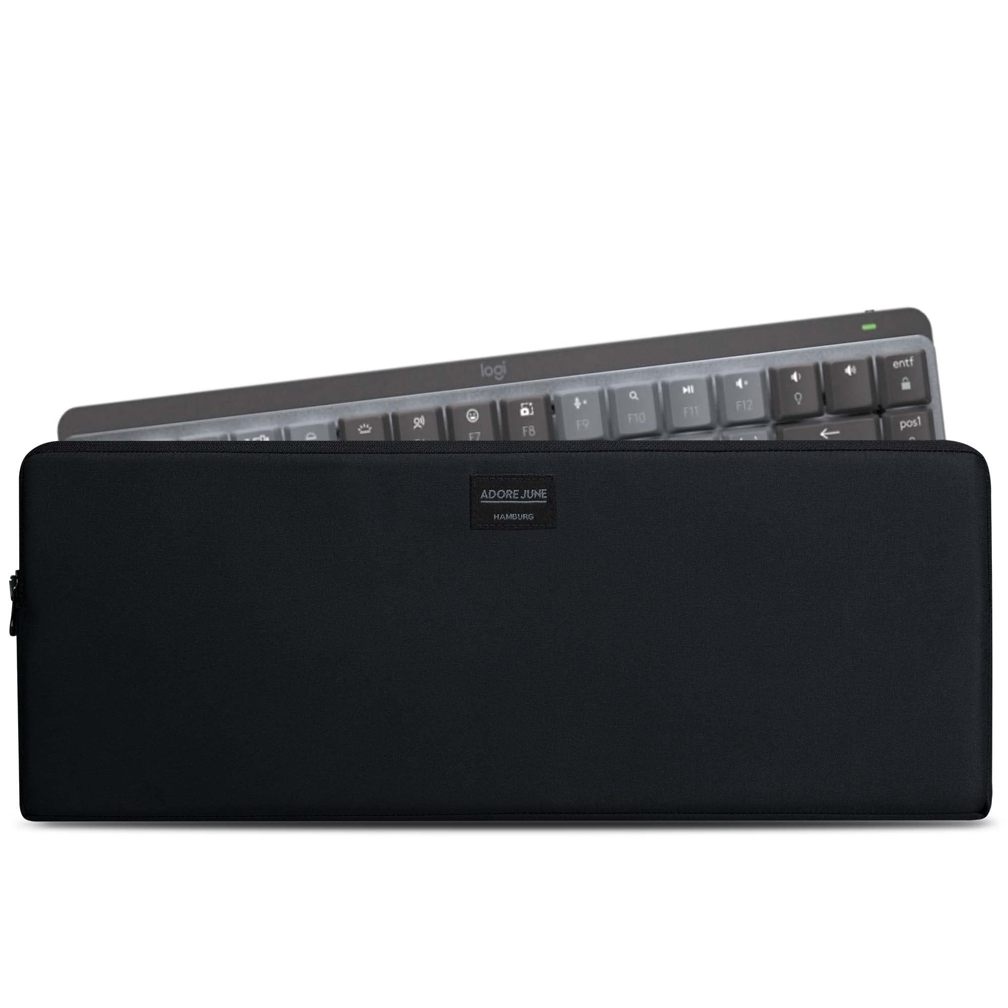 Adore June Keeb Pro Case Compatible with Logitech MX Mechanical Mini, Practical Soft Case for Safely Carrying the Keyboard, Black