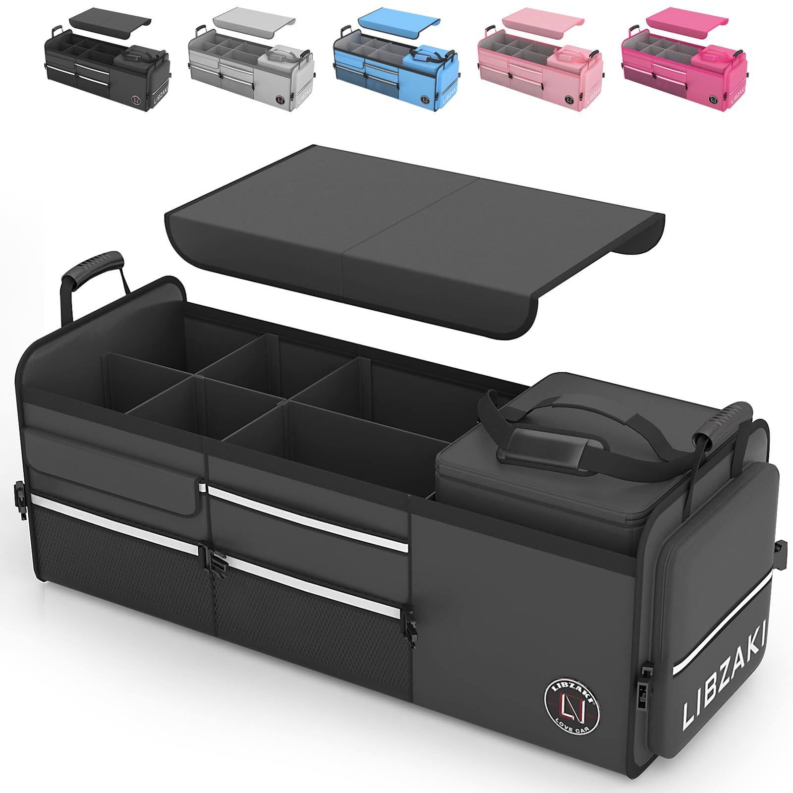 Amazon.com: LIBZAKI Oversize 4 in 1 Car Trunk Storage Organizer