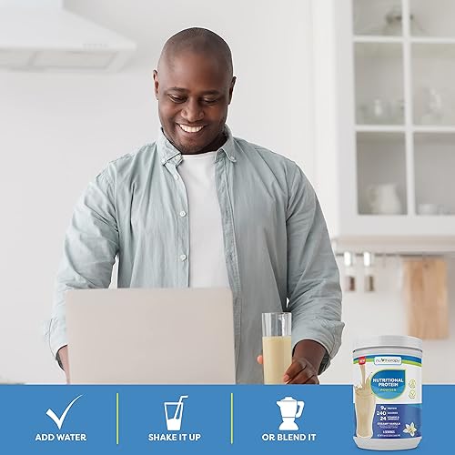 Miniatura 5 de NuTherapy Proteína nutricional en polvo para adultos, vitaminas y minerales para apoyo nutricional y apoyo a la salud ósea, 6 porciones (paquete de