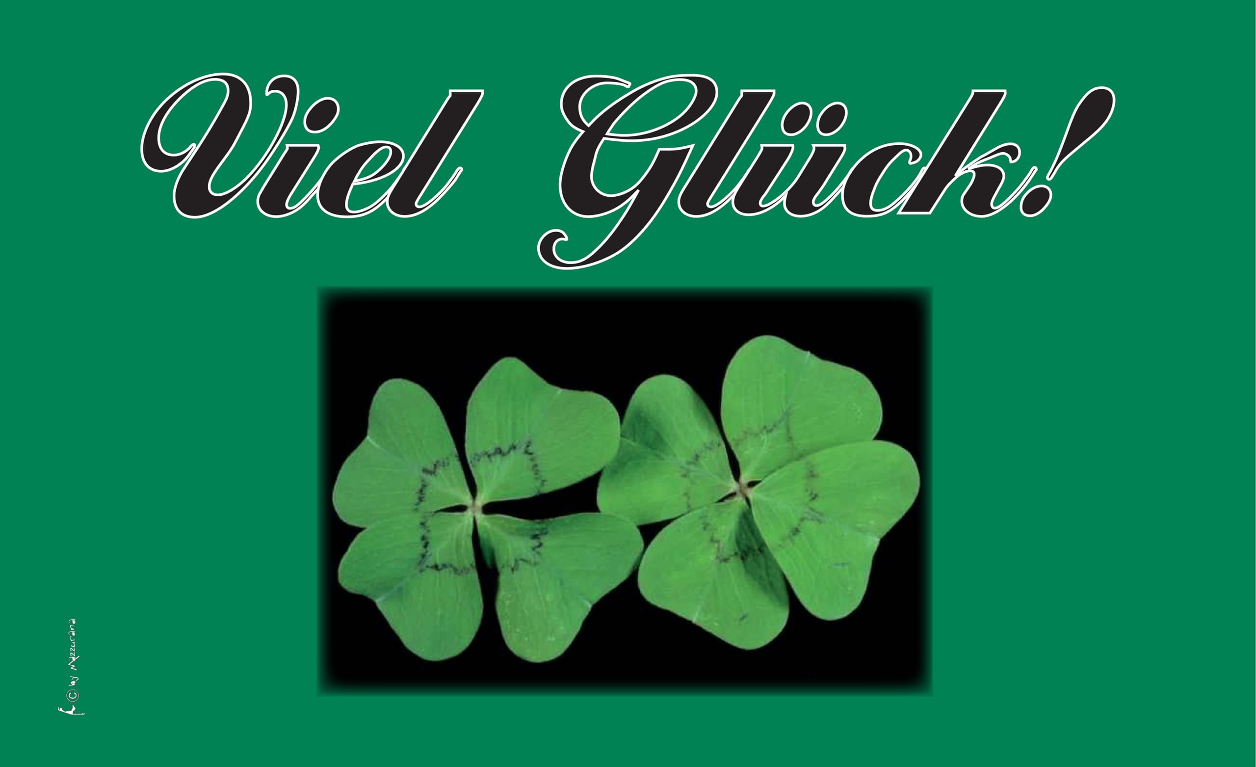 Drapeau Viel Glück voilier pavillon aux finitions soignées