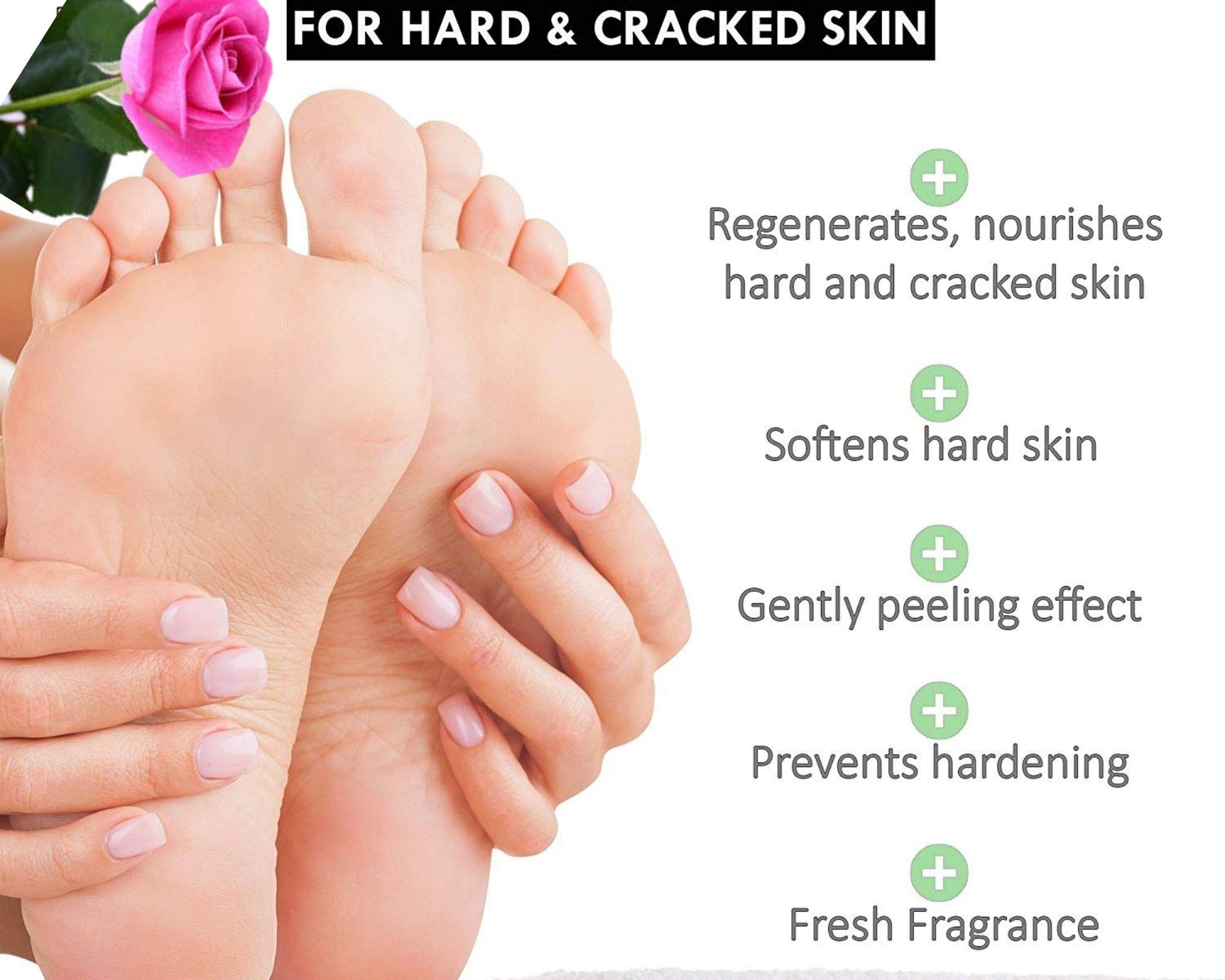 KHADI RISHIKESH Herbal Natural Foot Crack Cream For Dry Feet & Cracked Heels Repair,heels, ankles roughness & dryness of feet soothe,soften, brighten Foot Skin-Women & Men(50gm)