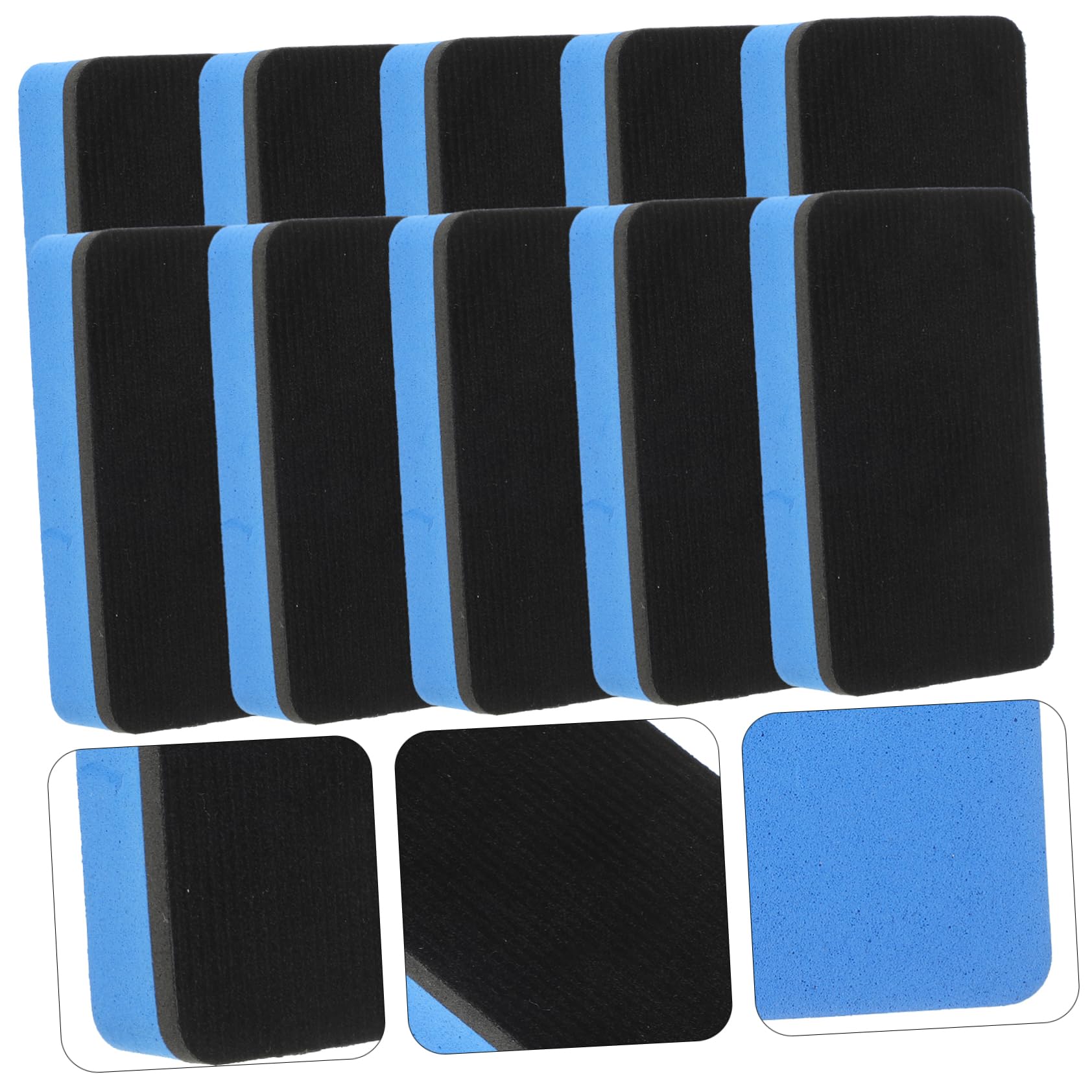 SHINEOFI 4 Sätze Wiederverwendbare Eva Radiergummis Wischen Tafel Whiteboard Radierer Whiteboard Cleaner Trocken Abwischbare Radiergummis Magnetische Löscher Für Whiteboards 10 Stück * 4