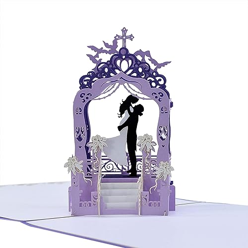 CUTPOPUP Hochzeitskarte, Jubiläumskarten, Pop-Up-Hochzeitstagskarte, 3D-Valentin
