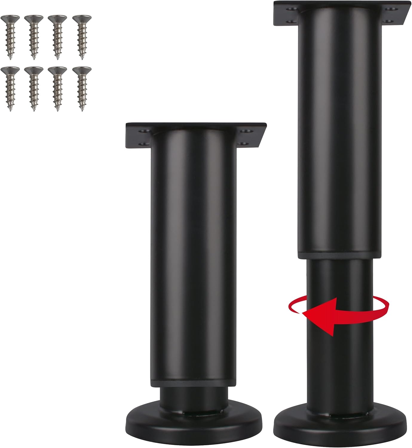 Upgrade Adjustable Height Furniture Support Legs,Heavy Duty