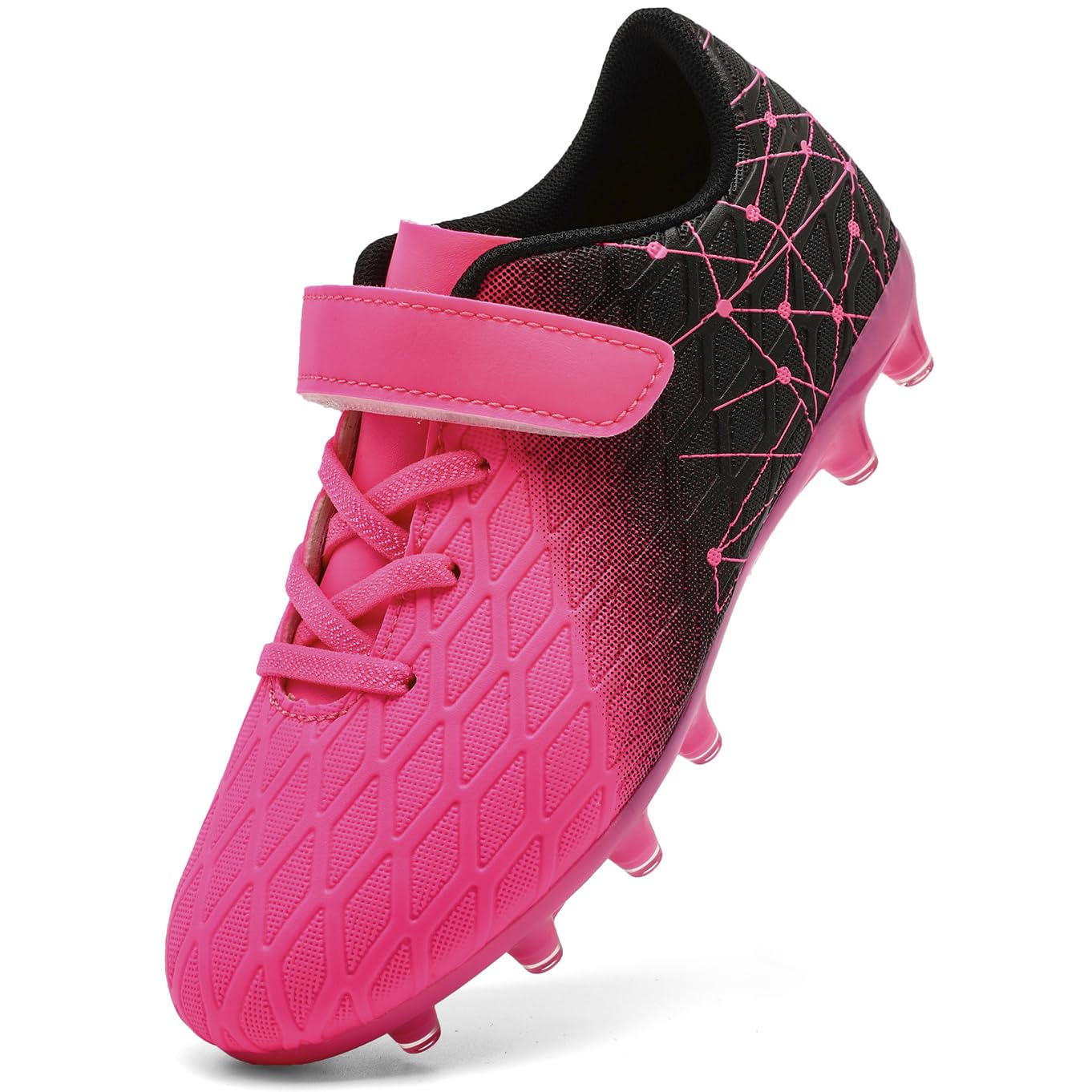 DimaiGlobal Scarpe da Calcio Bambini Ragazzi con Tacchetti Bassi Professionali Scarpe da Calcetto Futsal e Allenamento per Interno/Esterno - Antiscivolo Junior