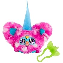 Furby Hasbro Furblets Dah-Tee Peluche Elettronico Collezionabile, Giocattolo di Peluche per Bambini e Bambine dai 6 Anni in Su con Clip Portachiavi
