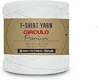 Fio de Malha Premium Circulo- Cores Básicas (8001-Branco)