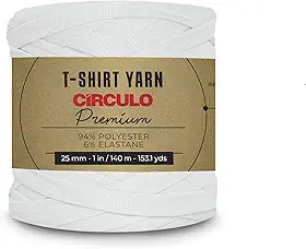 Fio de Malha Premium Circulo- Cores Básicas (8001-Branco)