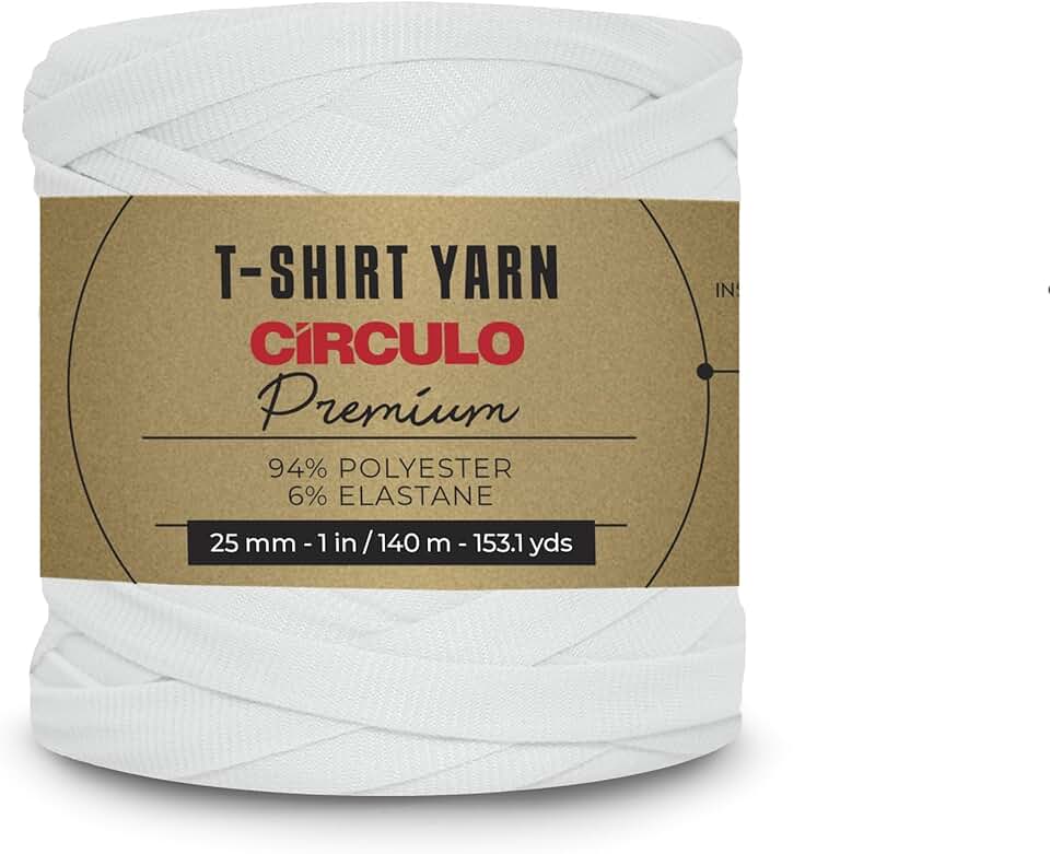 Fio de Malha Premium Circulo- Cores Básicas (8001-Branco)