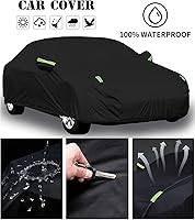 Vista 6 de Funda a medida para automóvil Porsche, 7 capas de cubierta impermeable para todo tipo de clima, para exteriores, cubierta completa contra la lluvia